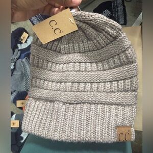 C.C women’s Ribbed Knit Beanie - Tan